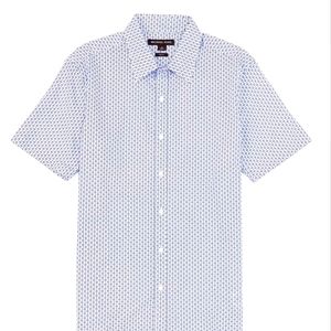 Michael Kors Slim-Fit Charm Stripe Short-Sleeve